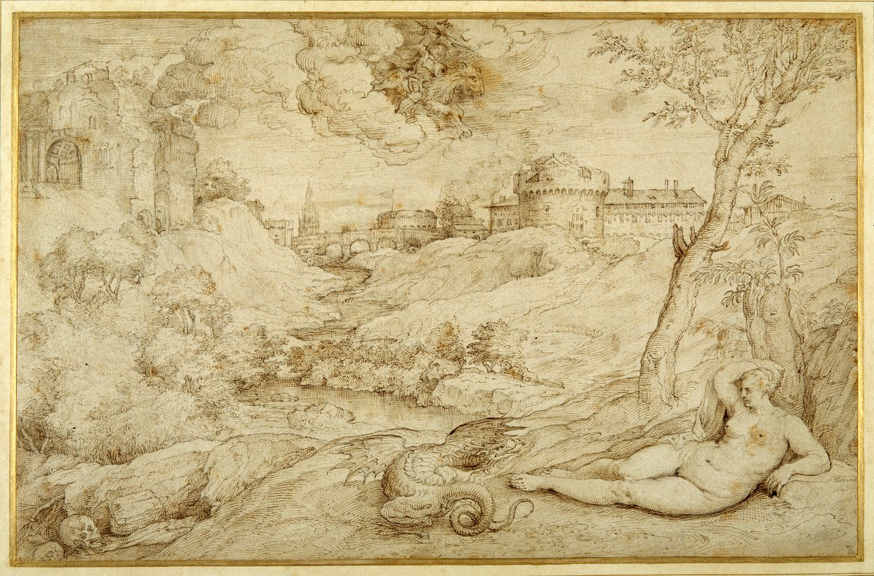 Paysage avec Roger et Angélique, de 
