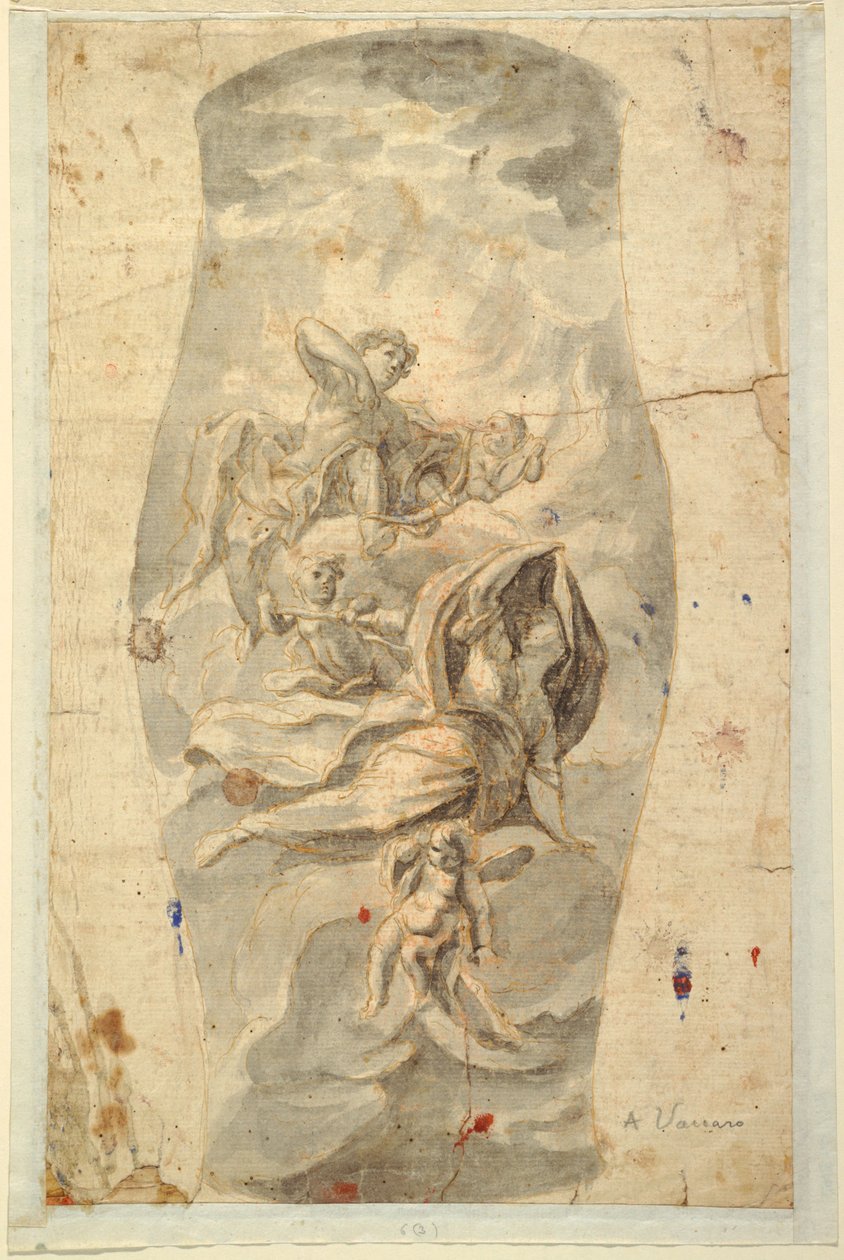 Conception de plafond avec Apollon - Domenico Antonio Vaccaro
