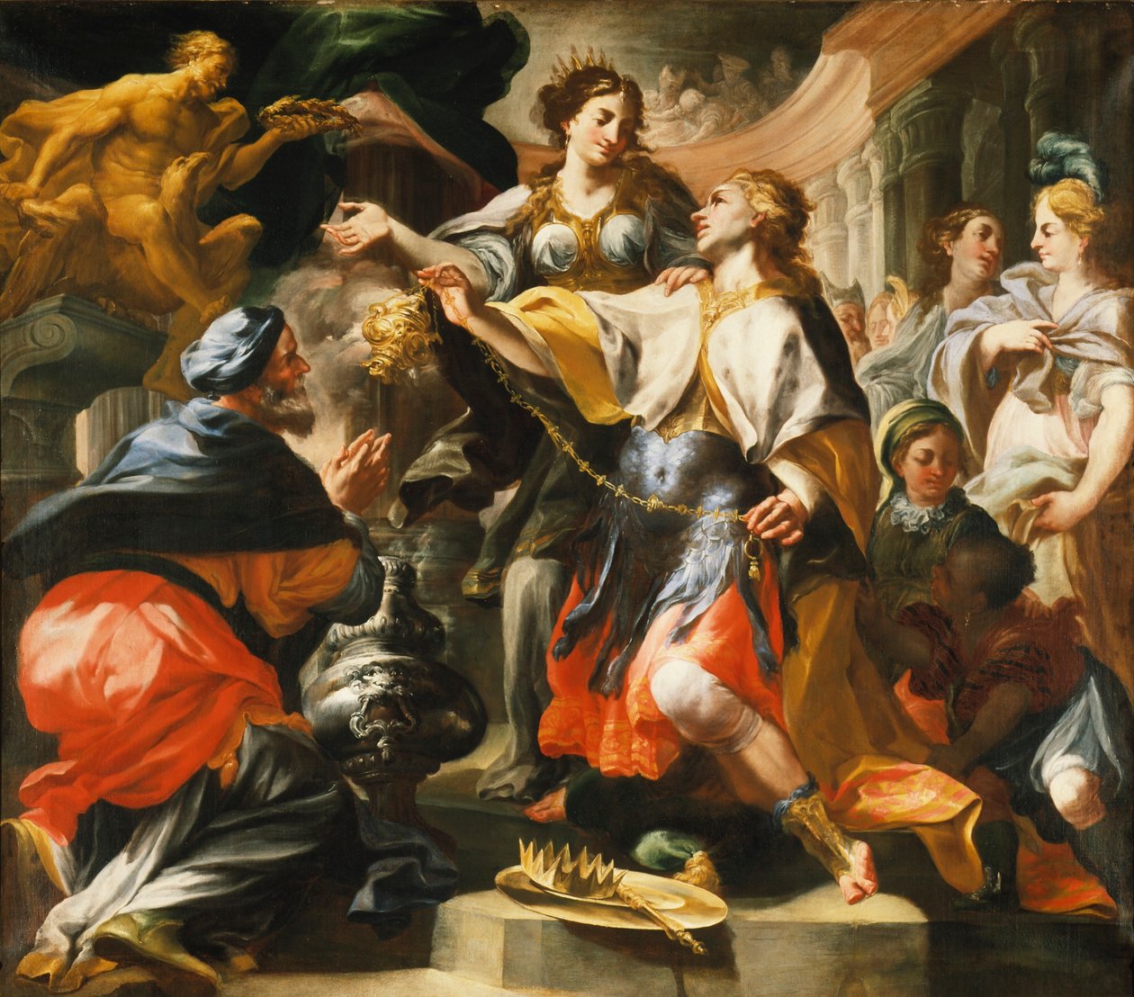 Salomon adore un dieu païen - Domenico Antonio Vaccaro