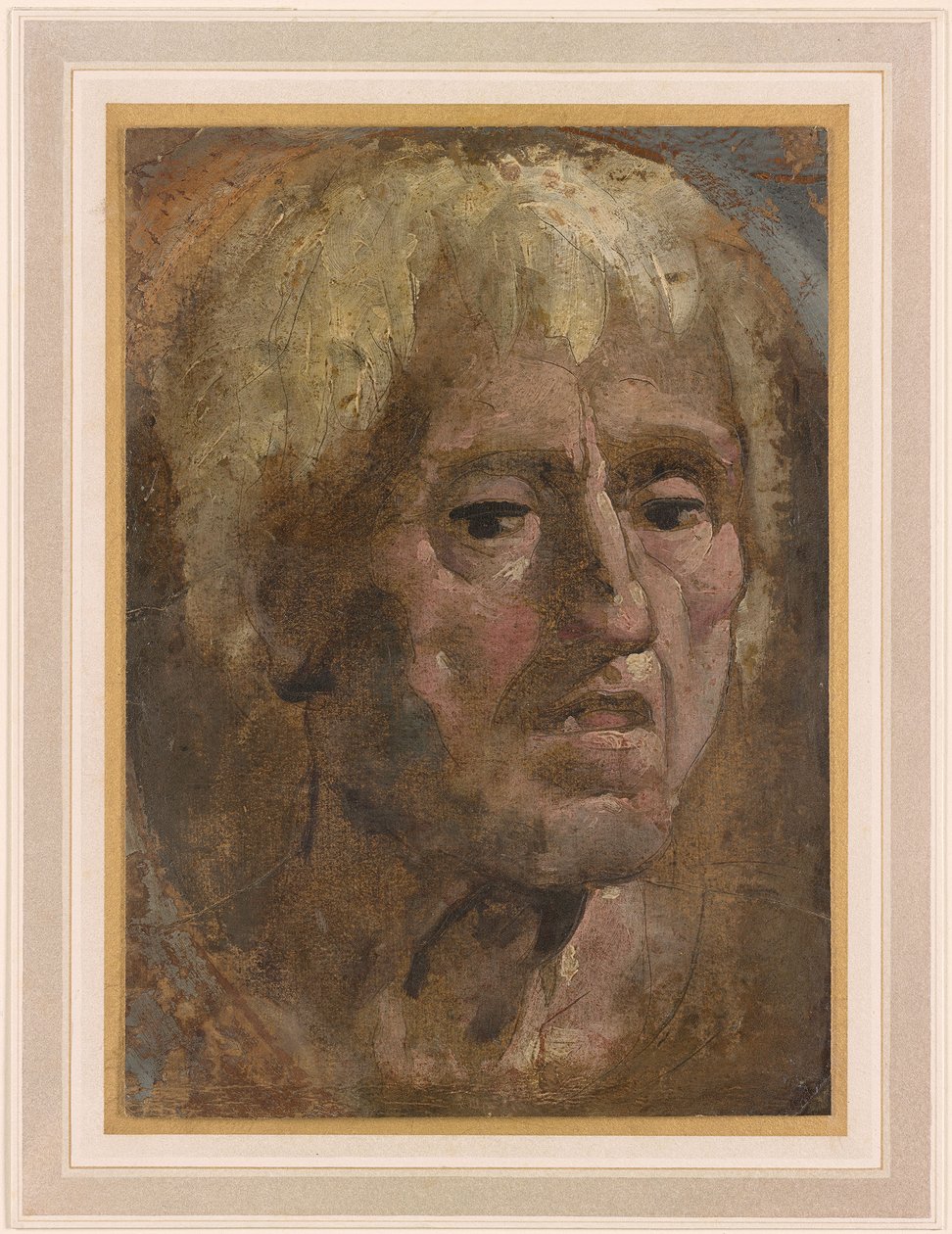 Beccafumi - Tête de vieillard à la bouche ouverte, 1535 - Domenico Beccafumi