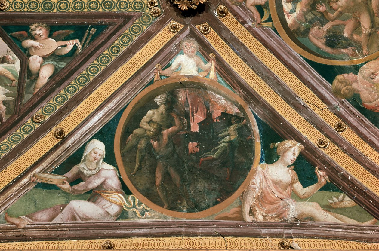Énée sauvant Anchise de l