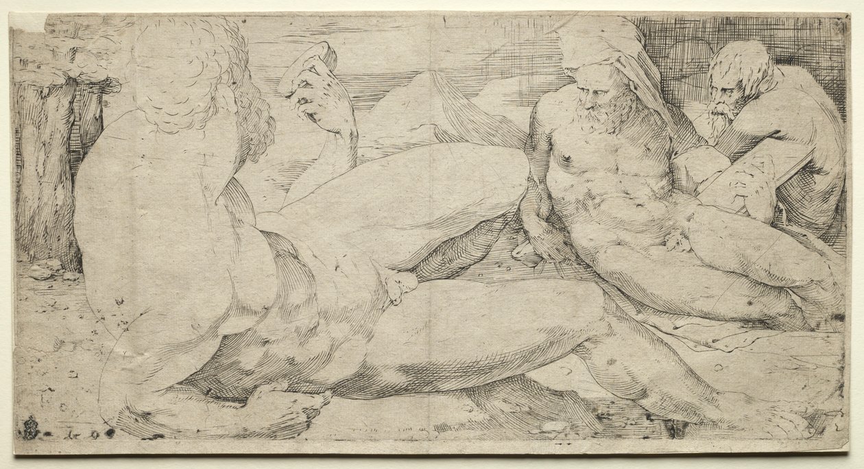 Trois Nus Masculins, deuxième quart des années 1500 - Domenico Beccafumi