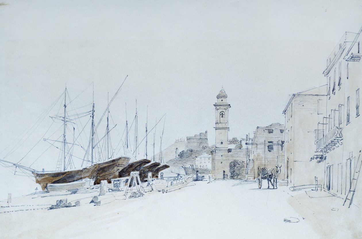 Vue des armes à Taggia, vers 1860 - Domenico Cambiaso