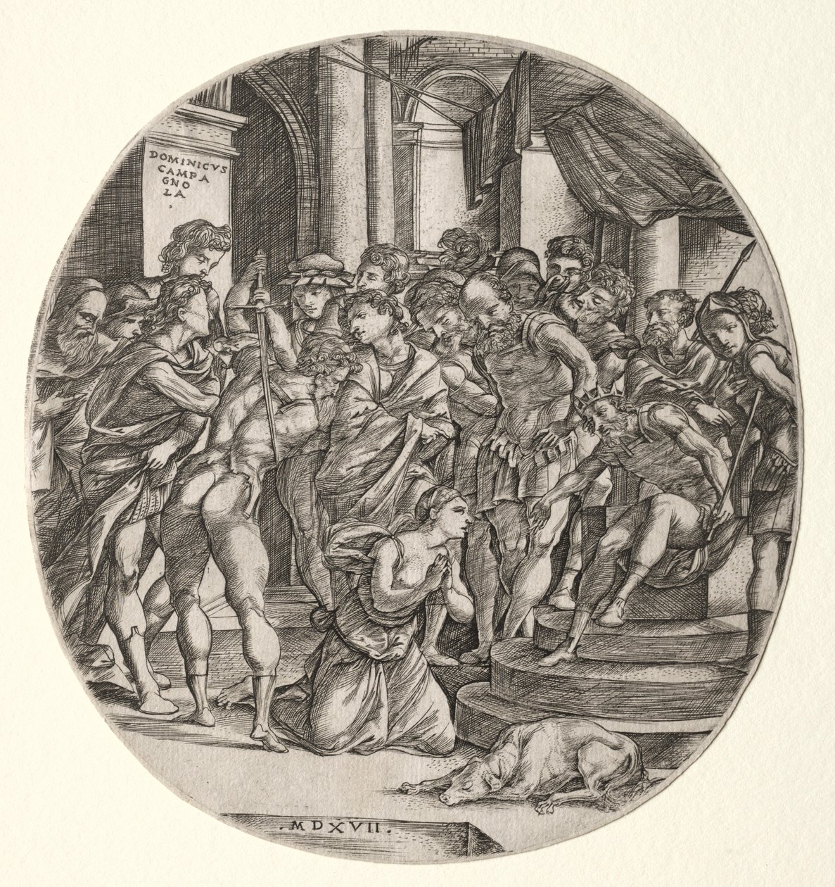 Décapitation de Sainte Catherine, 1517 - Domenico Campagnola