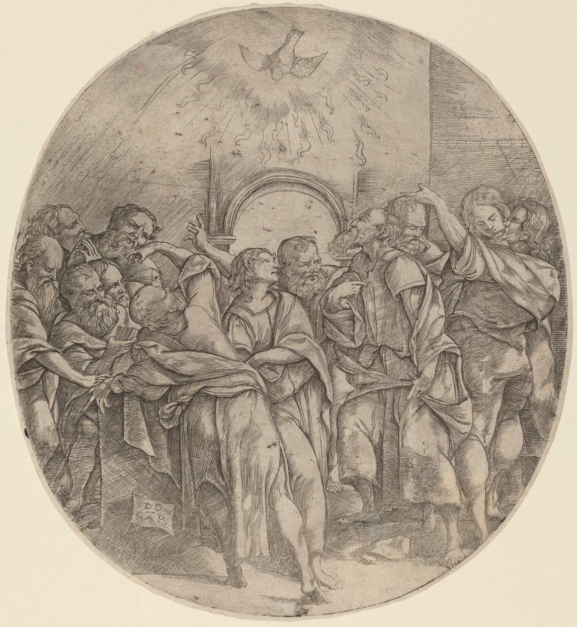 La Descente du Saint-Esprit - Domenico Campagnola