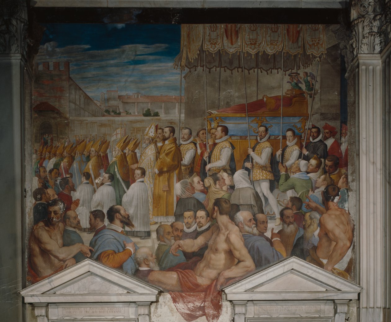 Procession du corps de Saint Antonin - Domenico Cresti
