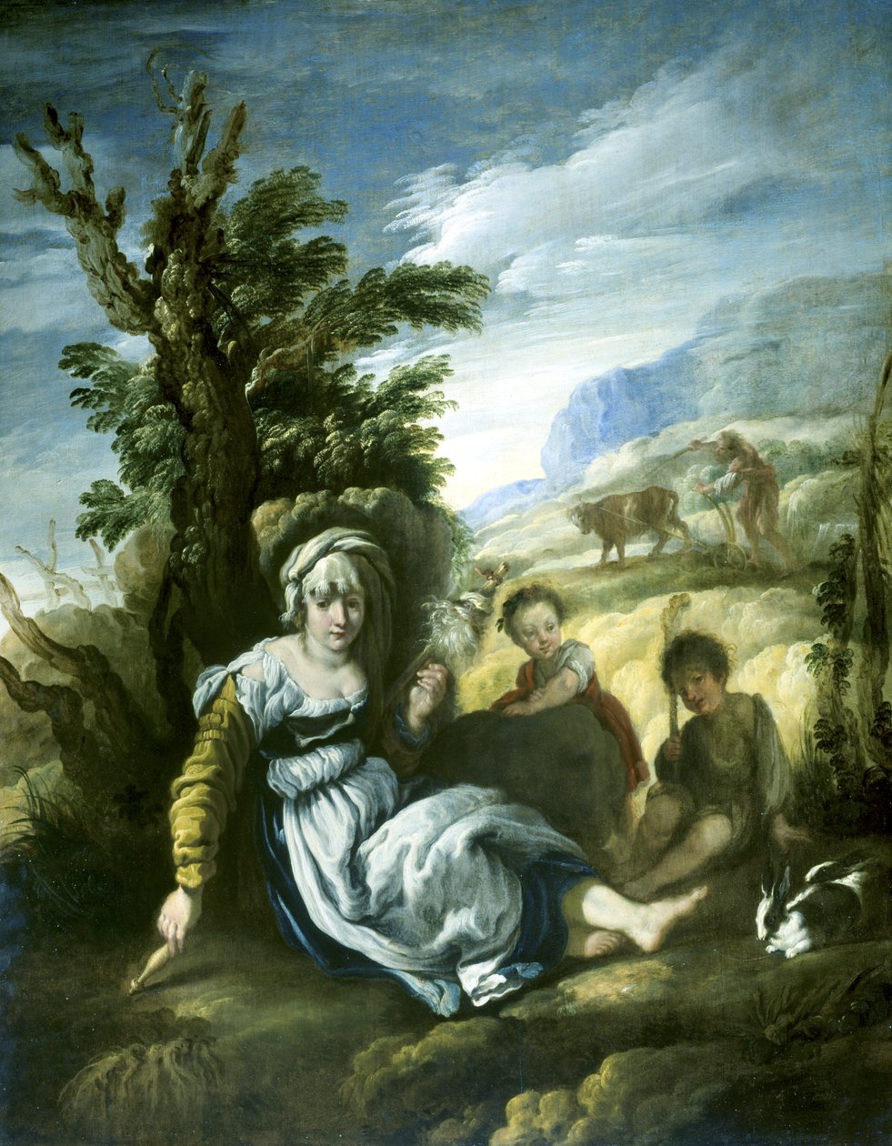 Adam et Ève au travail - Domenico Fetti or Feti