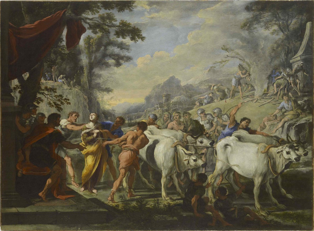 Le Martyre de Sainte Lucie, vers 1640-1650 - Domenico Gargiulo