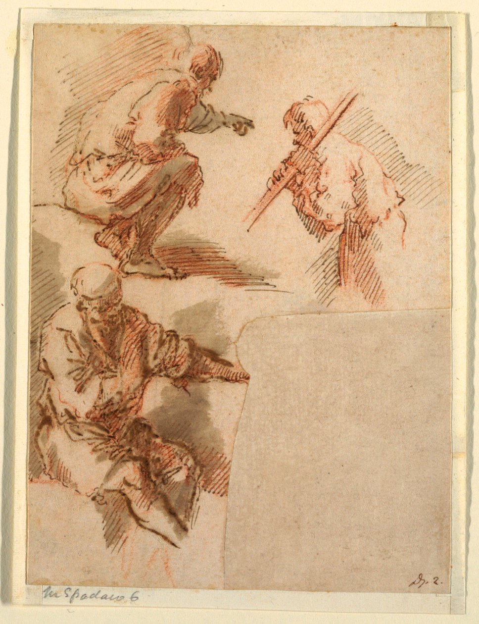 Trois hommes - Domenico Gargiulo, called Micco Spadaro