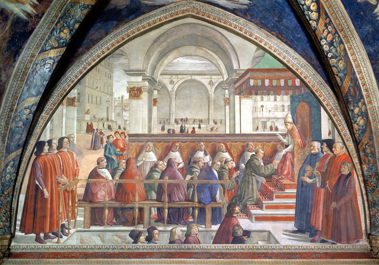 Saint François recevant la règle de l
