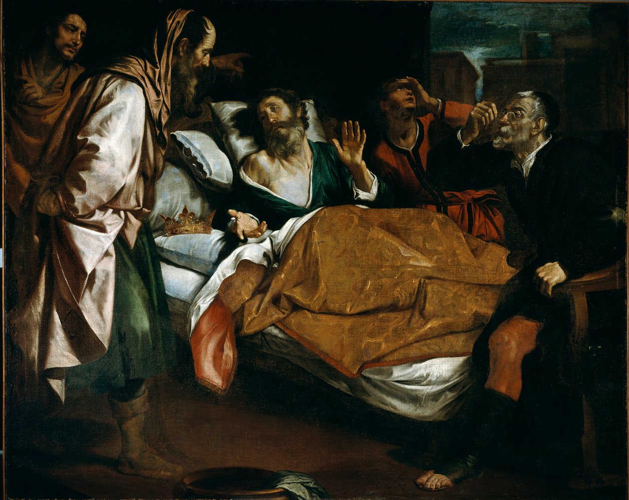 La Mort du prophète Ézéchiel. Peinture de Domenico Fiasella dit il Sarzana - Domenico Il Sarzana Fiasella