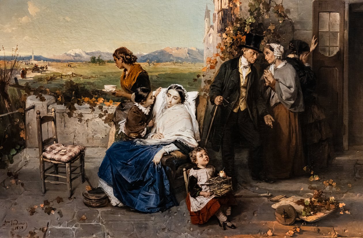 Comme les feuilles tombent - Domenico Induno