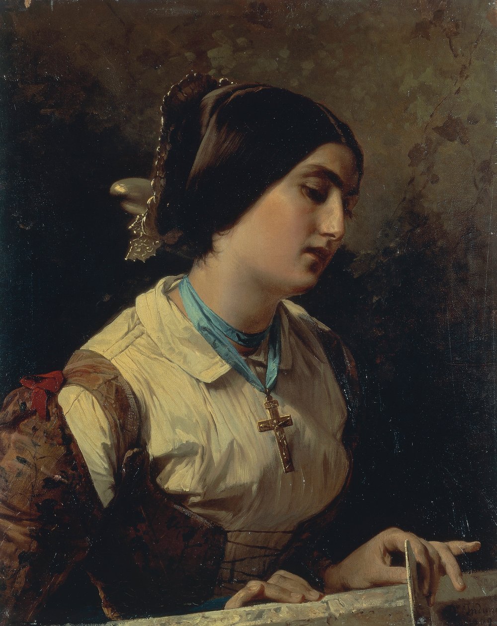 Lucia, une femme lombarde - Domenico Induno