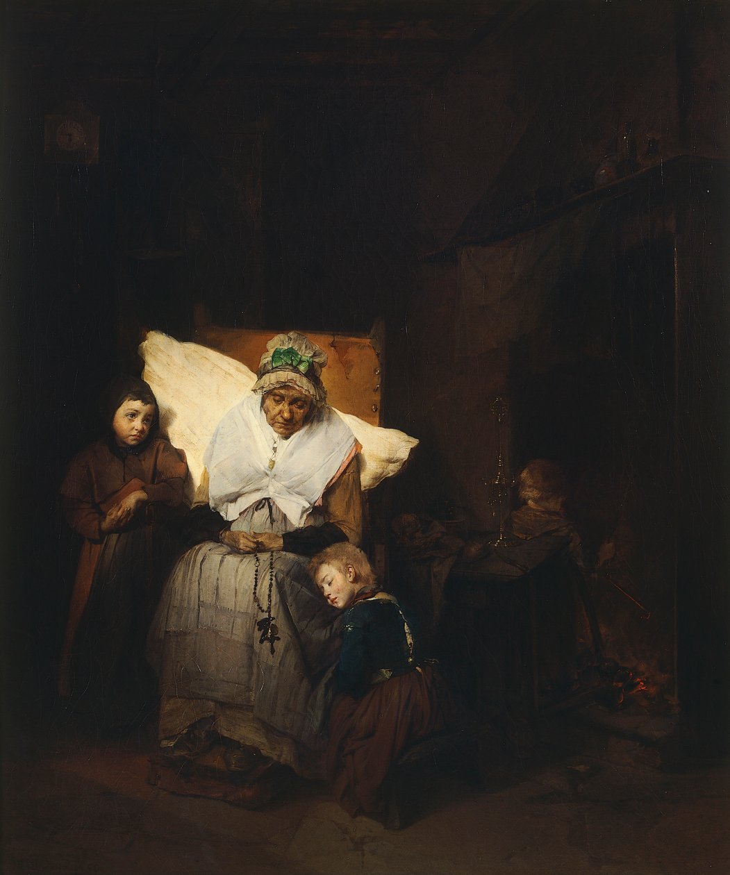 Le rosaire - Domenico Induno
