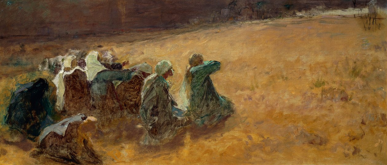 Les Maries assistent à la crucifixion du Christ, détail - Domenico Morelli
