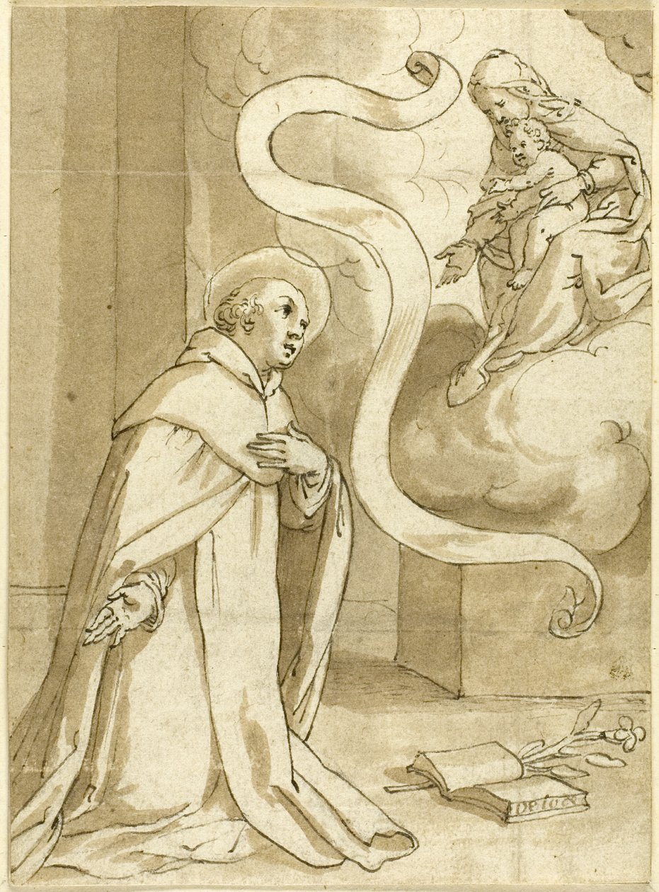 Vision de saint Dominique - Domenico Piola
