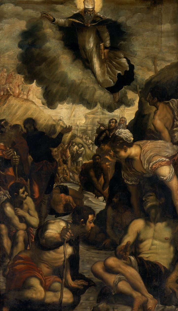 Saint Augustin guérissant le paralytique - Domenico Robusti Tintoretto