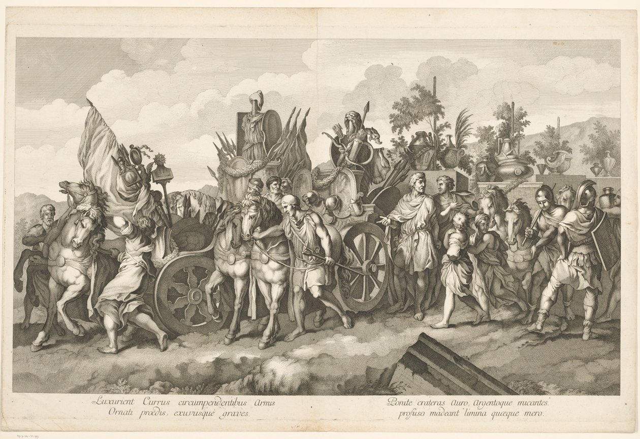Triomftocht van Alexander de Grote in Babylon - Domenico Rossetti