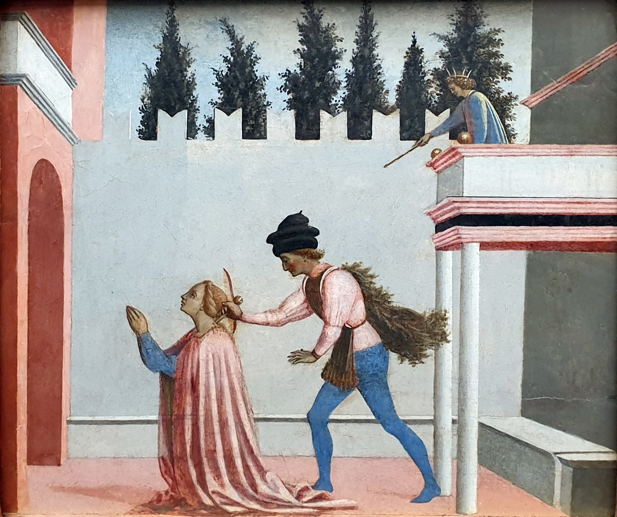 Allemand : Das Martyrium der Heiligen Lucia Le martyre de Sainte Lucie - Domenico Veneziano