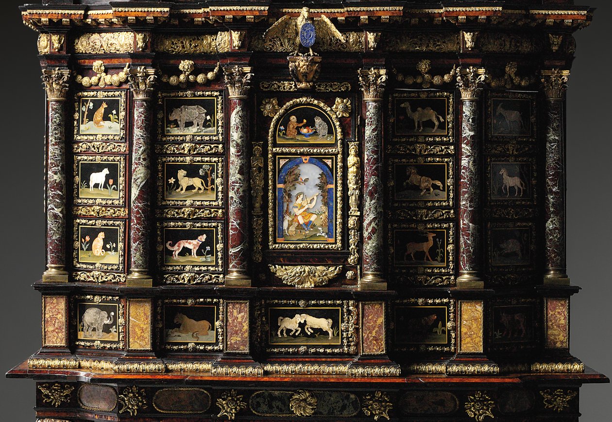 Cabinet Louis XIV sur pied - Domenico and Gobelins workshop (attr. to) Cucci