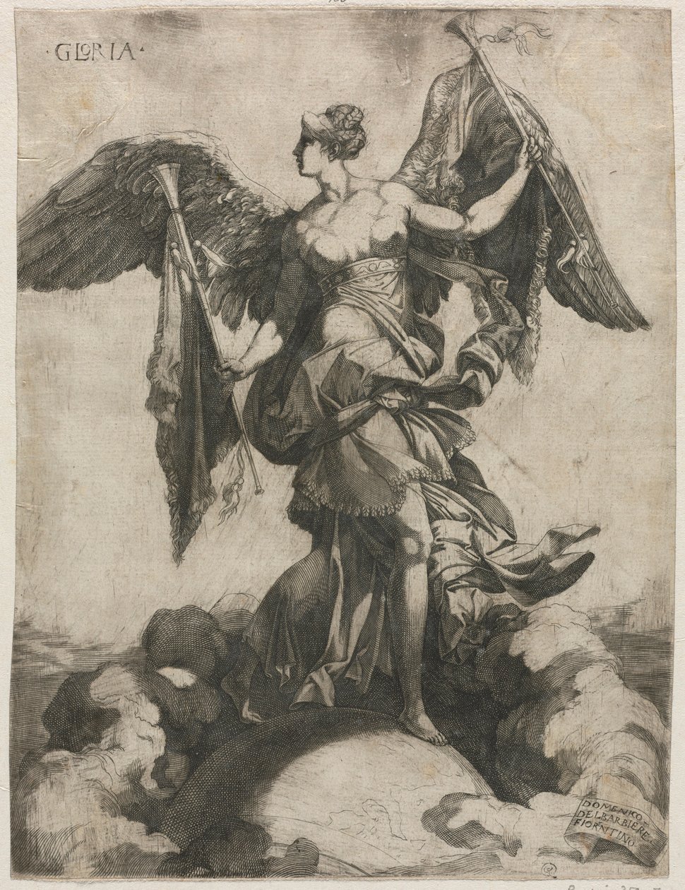 Gloria, 1535 ou 1536 - Domenico del Barbiere