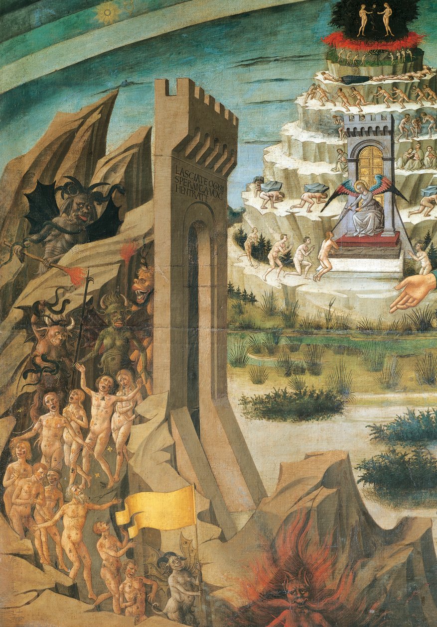 Figures des damnés (détail) - Domenico di Michelino