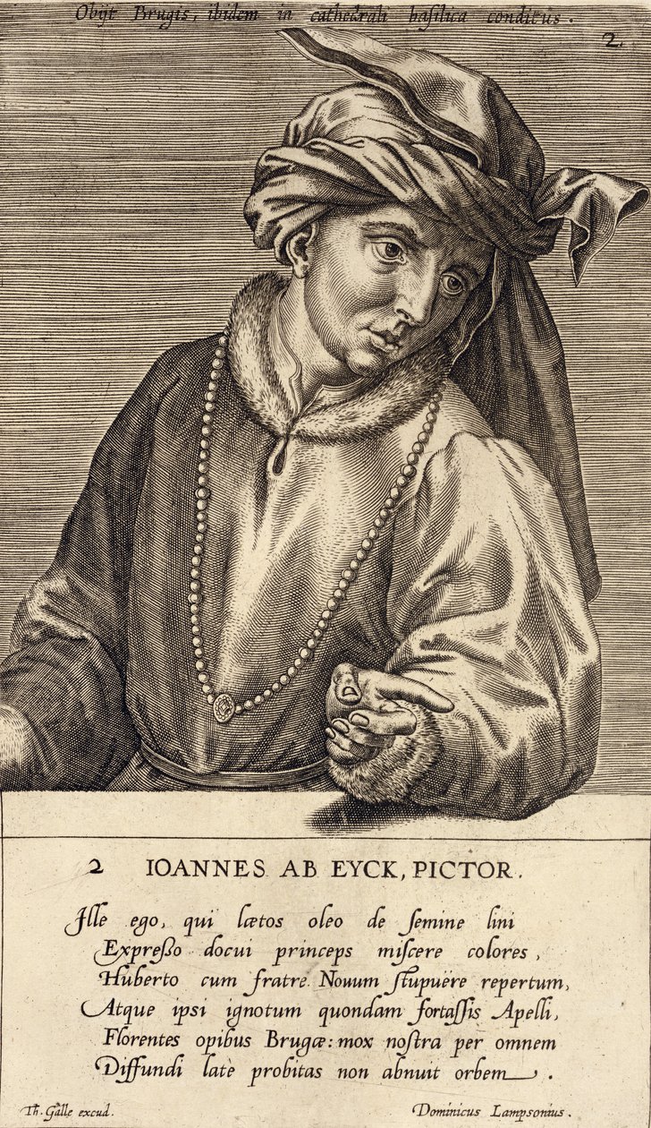 Portrait de Jan van Eyck (c.1390-1441) planche 2 d