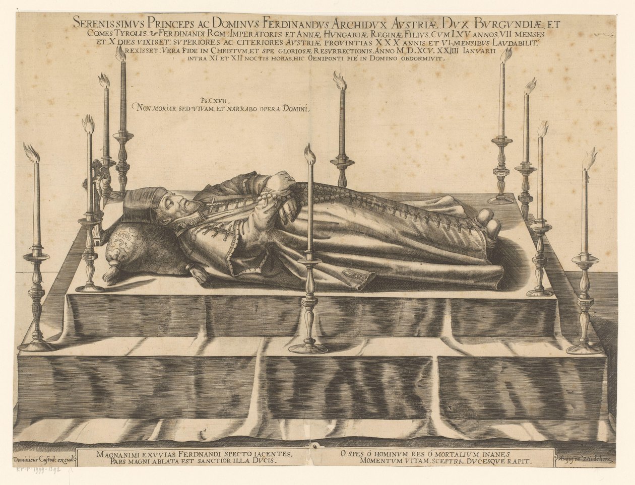 Portrait funéraire de Ferdinand II du Tyrol - Dominicus Custos (possibly)