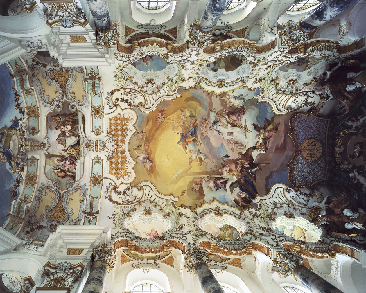 La Seconde Venue du Christ (fresque) - Dominikus Zimmermann