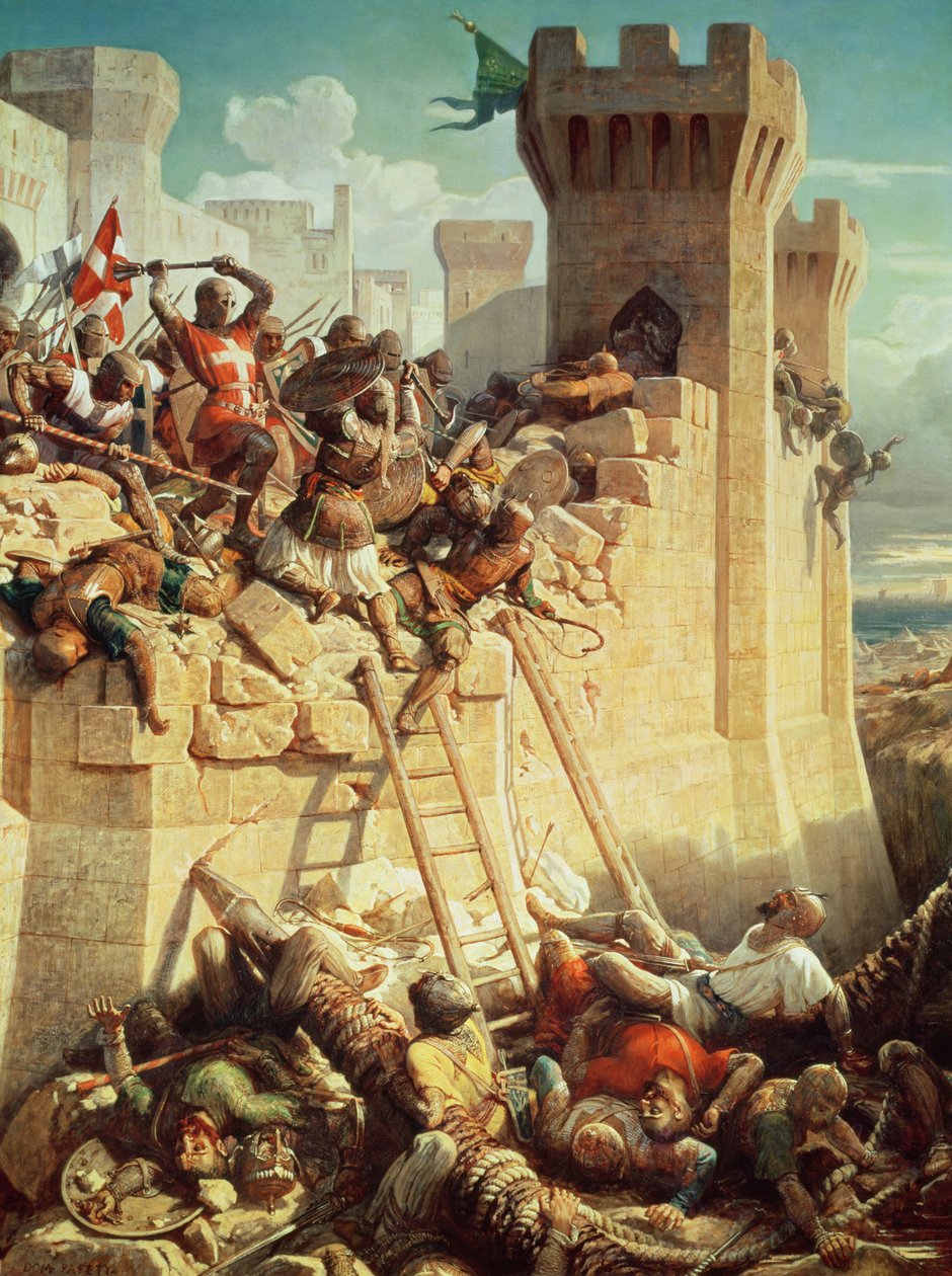 Guillaume de Clermont défendant Ptolémaïs (Acre) en 1291, 1845 - Dominique Louis Papety