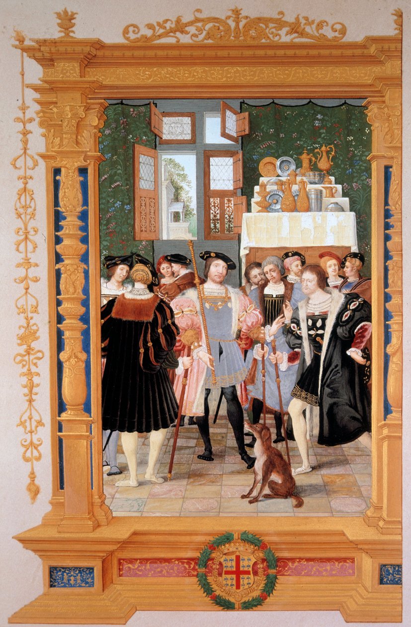 Étienne Leblanc (1490-1565) présente à Anne de Montmorency (1493-1567) sa traduction du discours de Cicéron (1531) - Dominique Henri Guifard