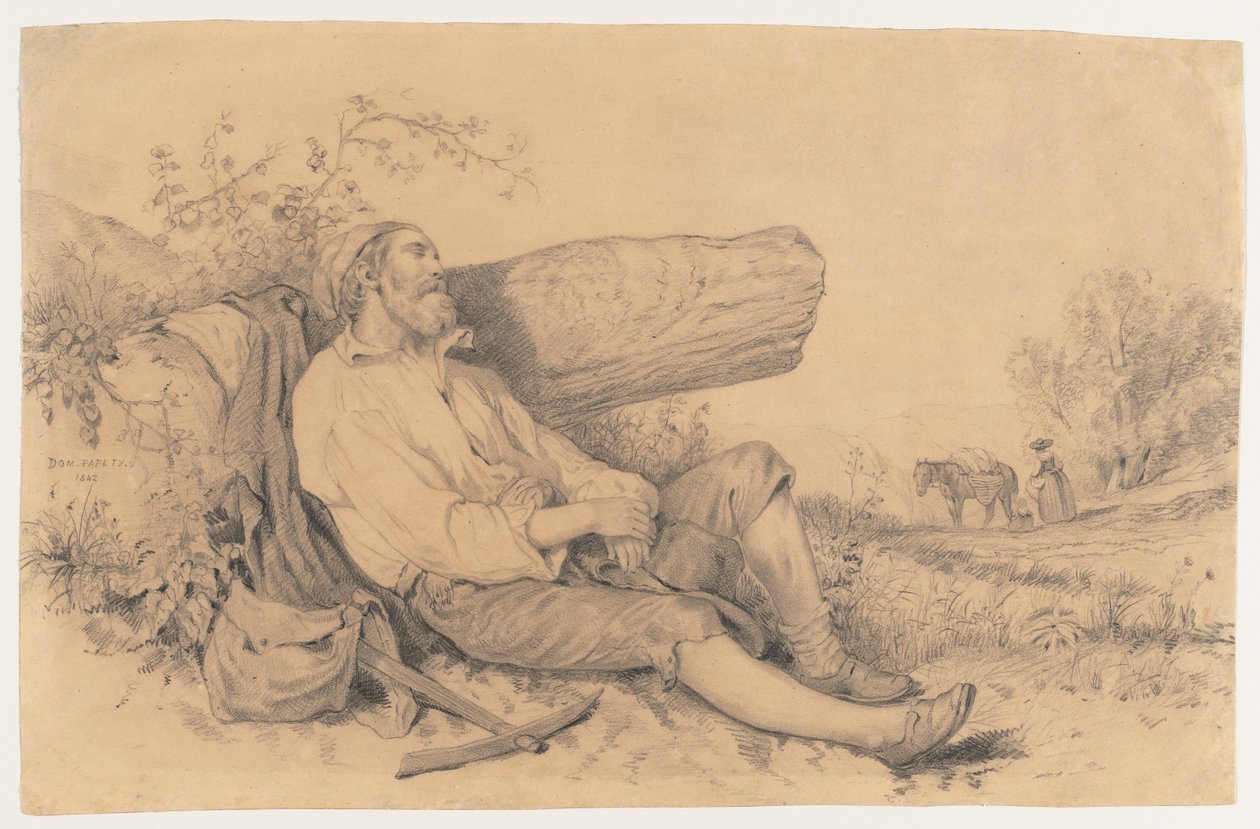Travailleur des champs endormi, 1842 - Dominique Louis Papety