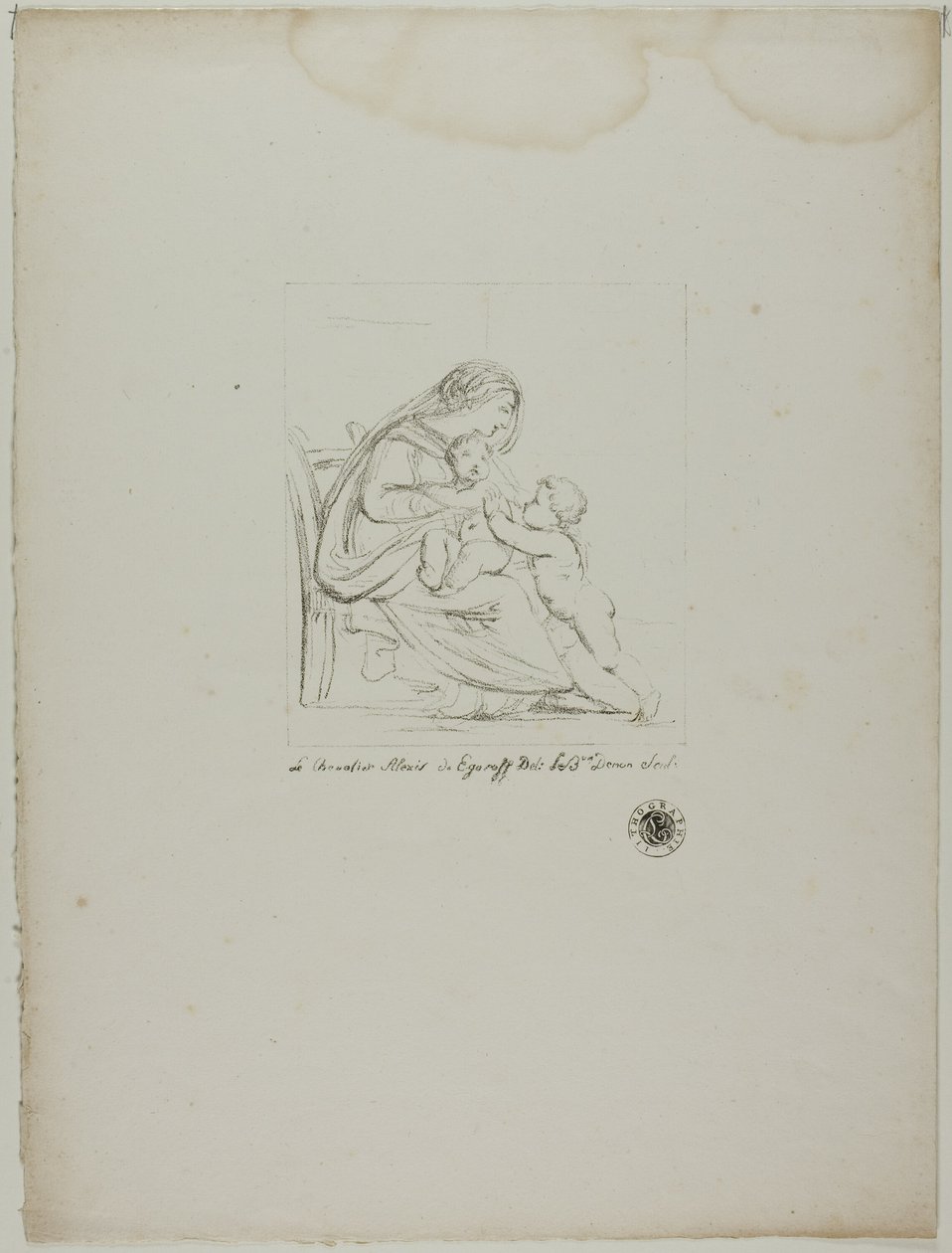 Vierge assise - Dominique Vivant Denon