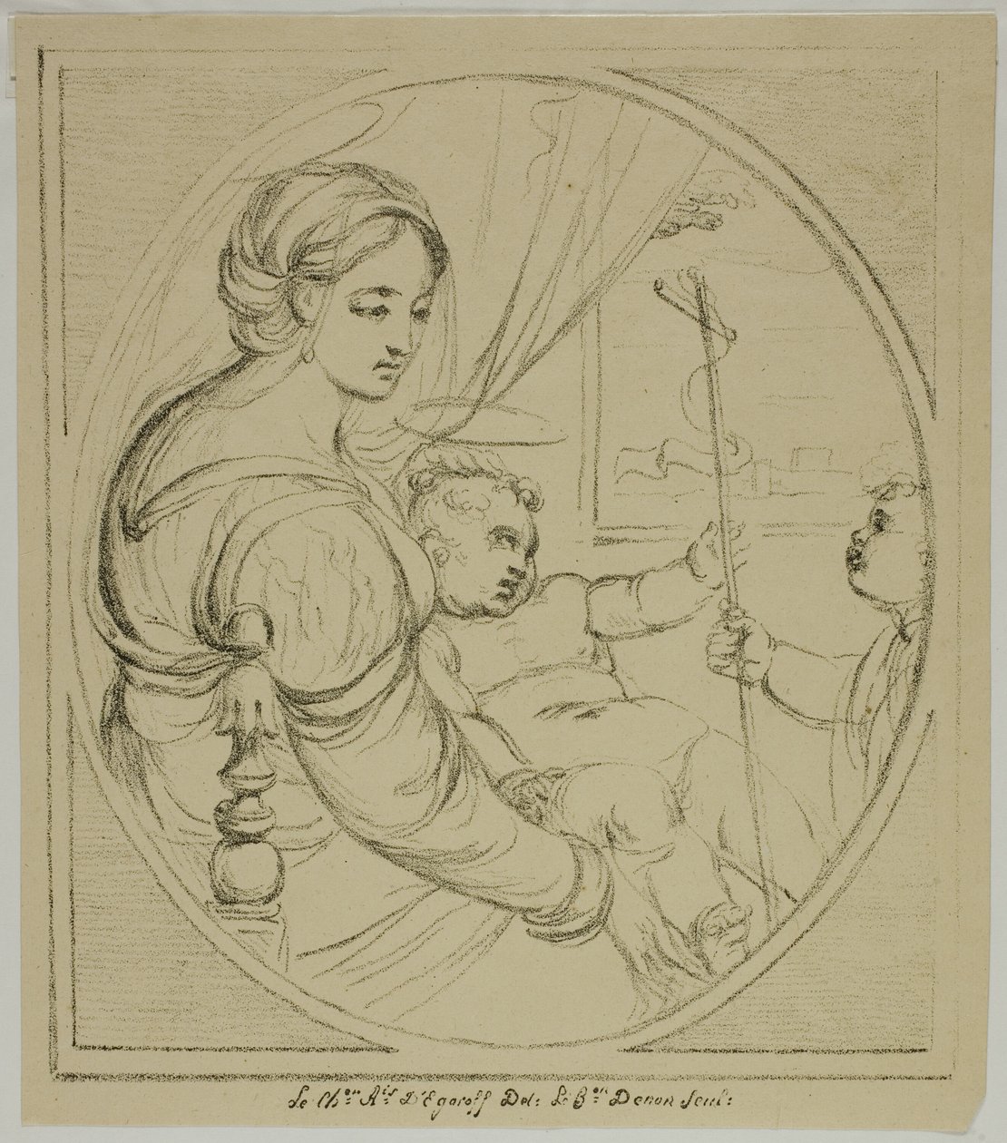 Vierge sur une chaise - Dominique Vivant Denon
