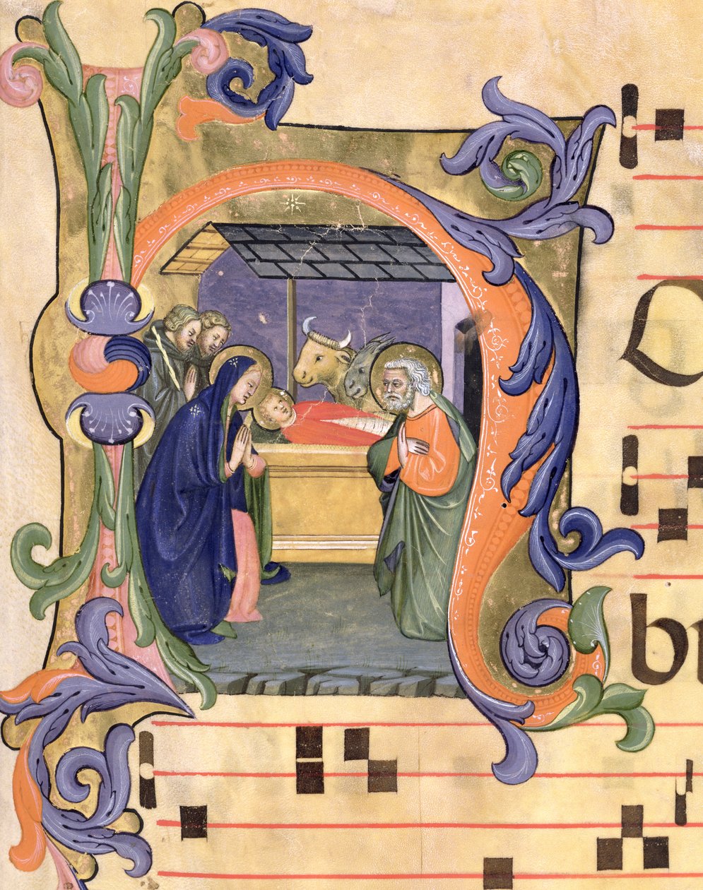 Ms 571 f.6r Initiale historiée 