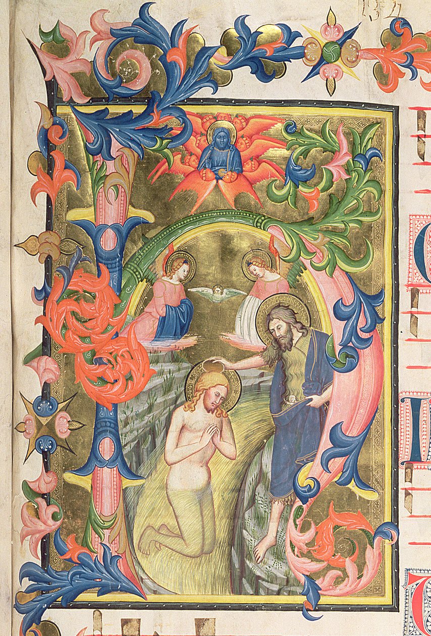 Le Baptême du Christ (détail) - Don Simone Camaldolese