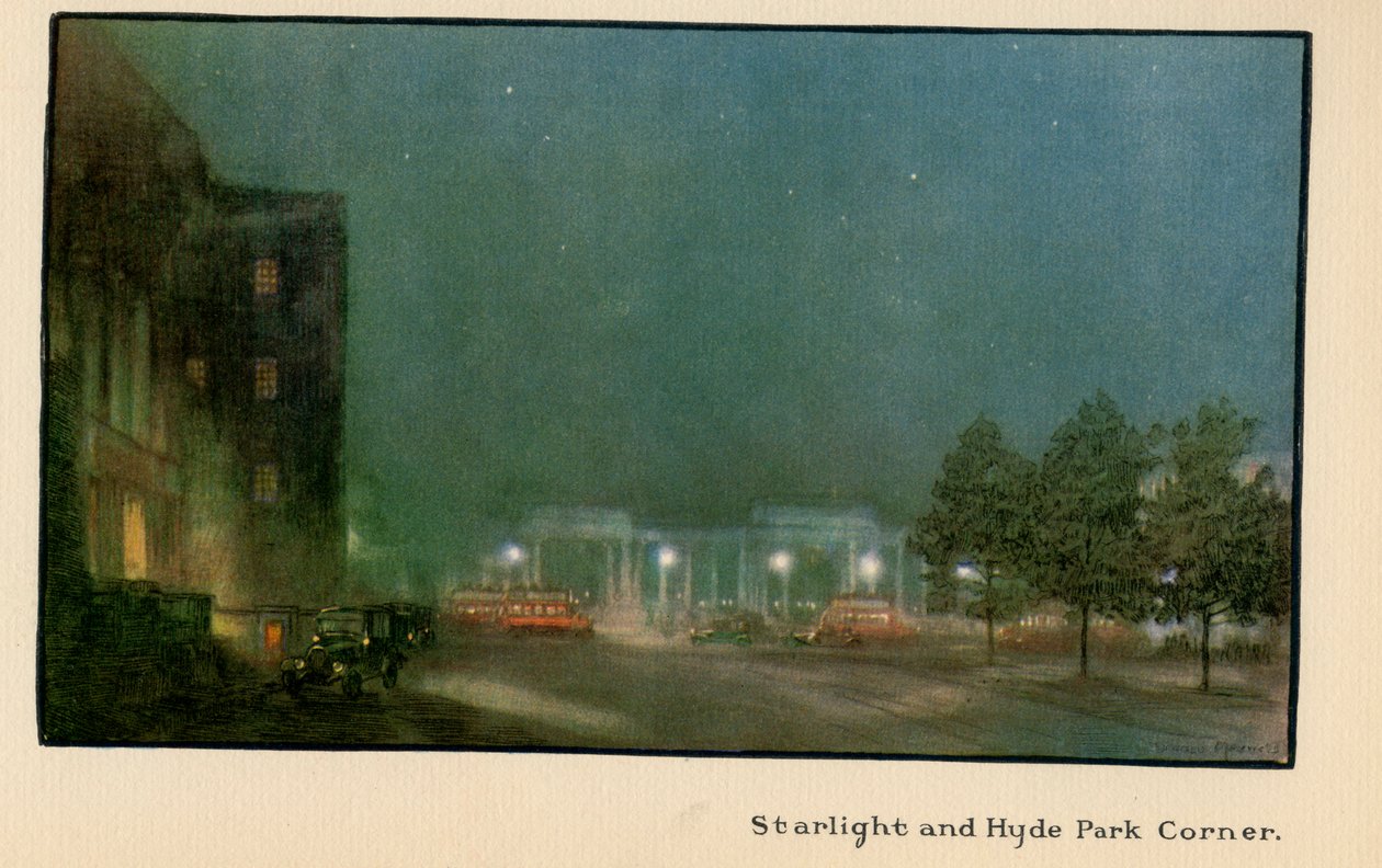 Lumière des étoiles et Hyde Park Corner, de 