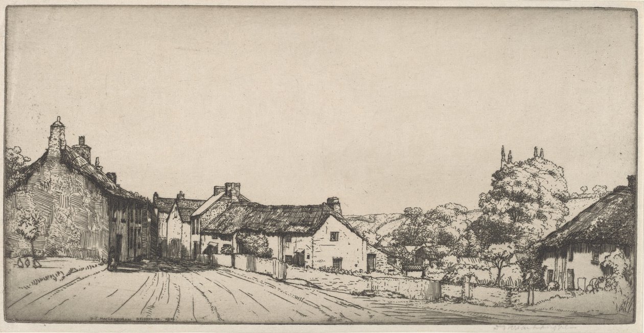 Un village du Devonshire - Donald Shaw MacLaughlan