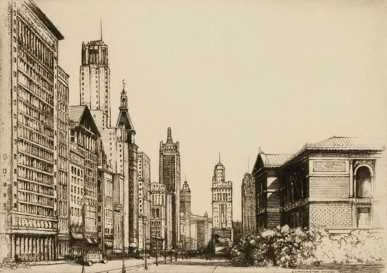 Chicago, Michigan Avenue no. 1 - Donald Shaw MacLaughlan