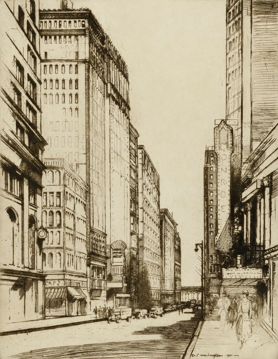 Chicago, Monroe Street - Donald Shaw MacLaughlan