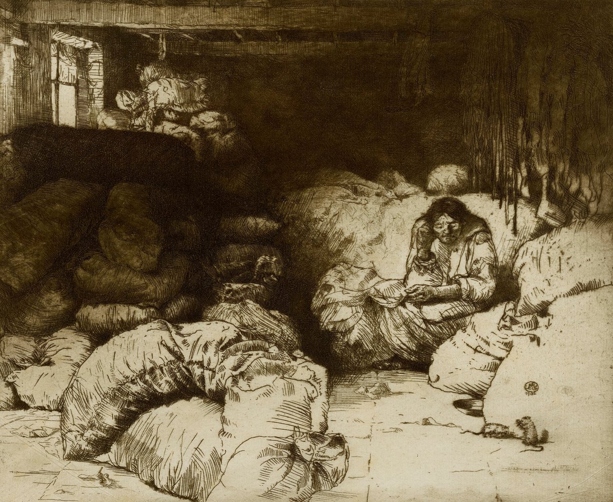 Le vendeur de chiffon endormi - Donald Shaw MacLaughlan