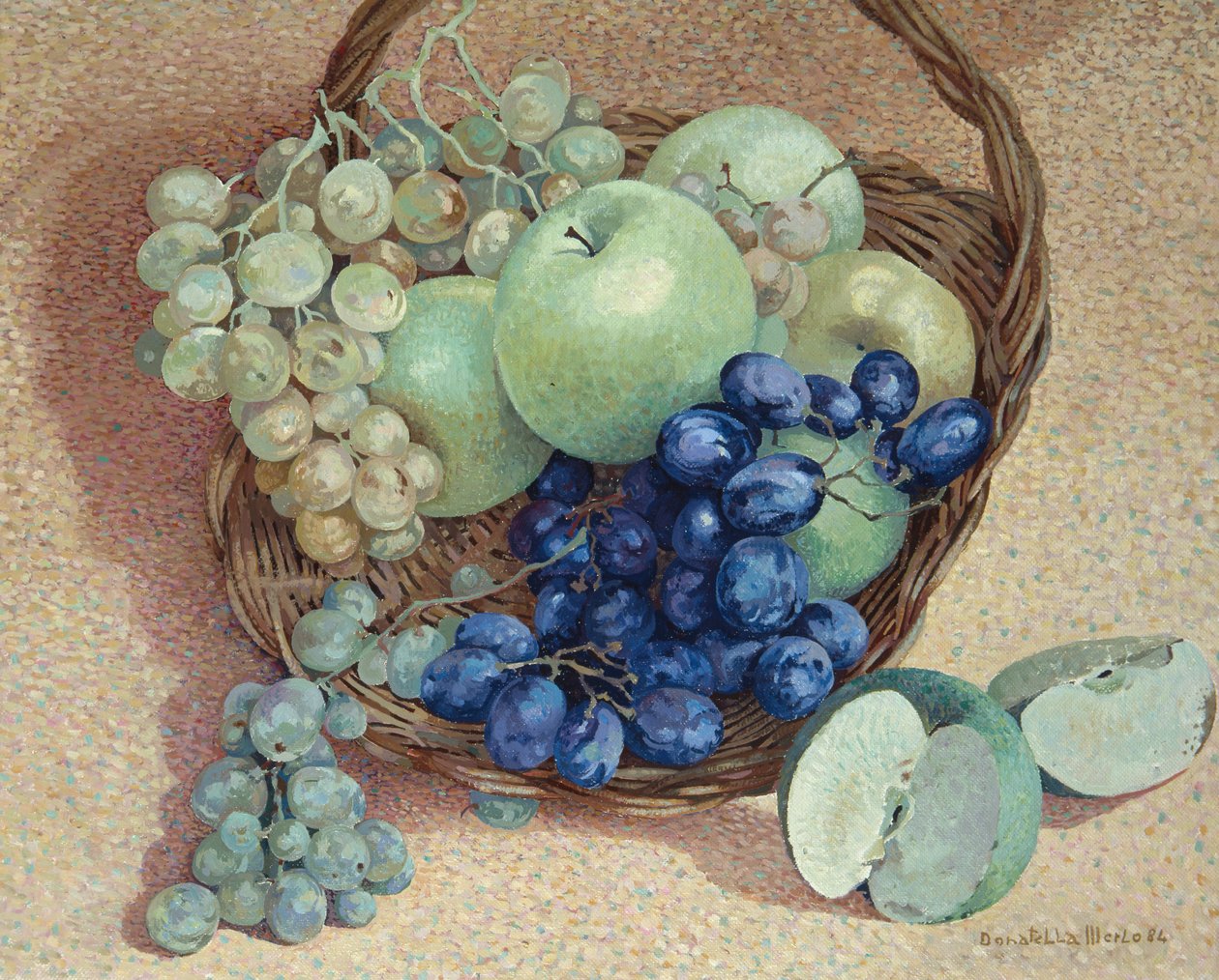 Panier de raisins et de pommes - Donatella Merlo
