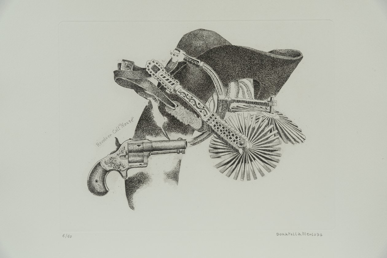 Revolver Colt "House", 1977 (gravure) - Donatella Merlo