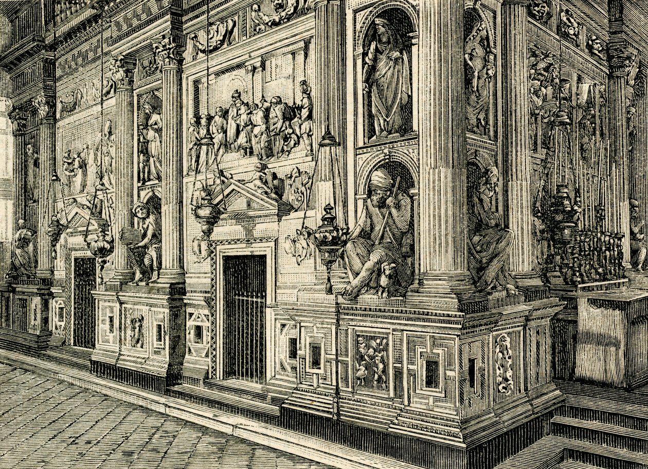 Écran de marbre de la Sainte Maison, conçu par Donato Bramante, Sanctuaire de la Sainte Maison, Loreto, Marches, Italie - Donato Bramante