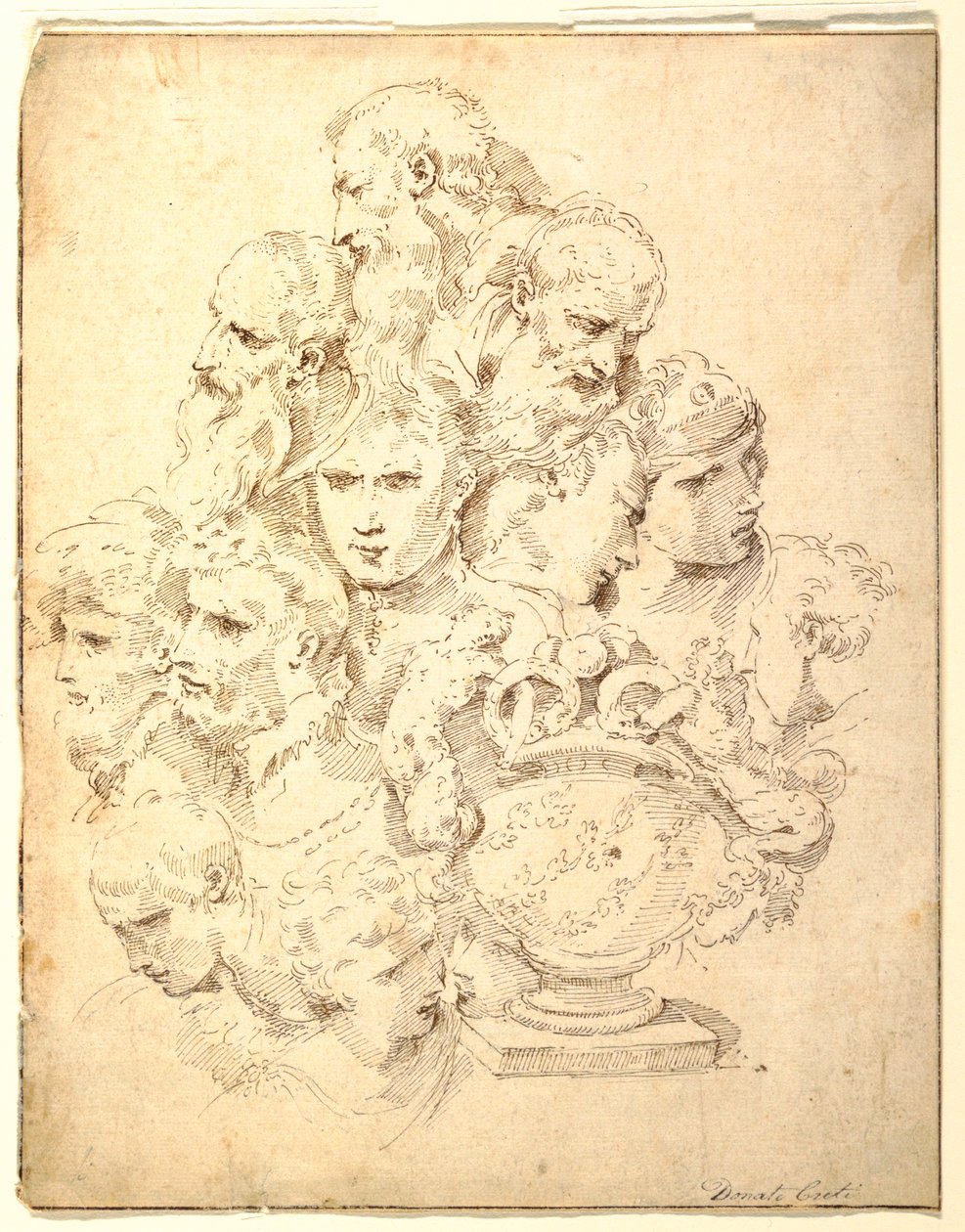 Dessin, Fantaisie composée de têtes et d