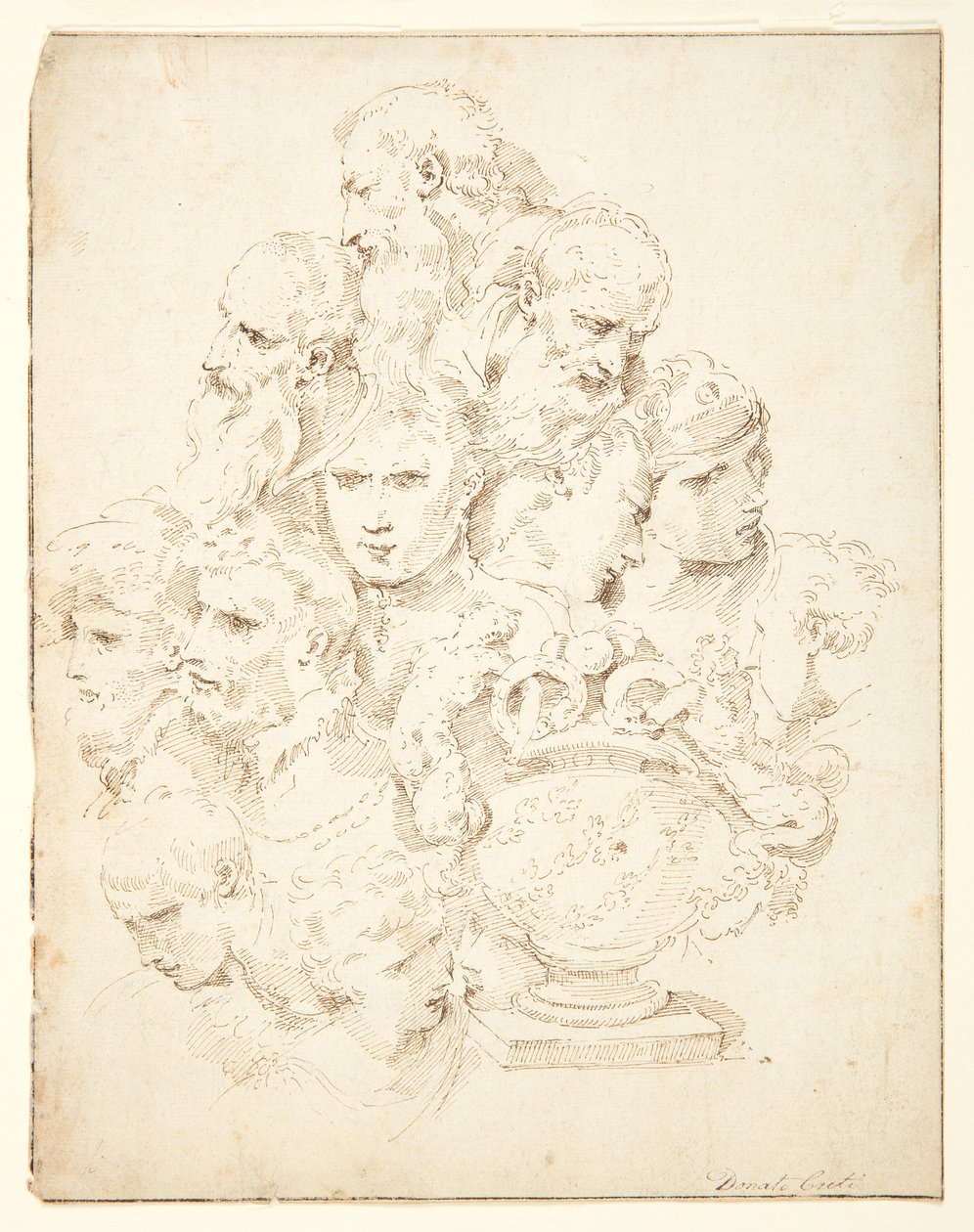 Fantaisie composée de têtes et d