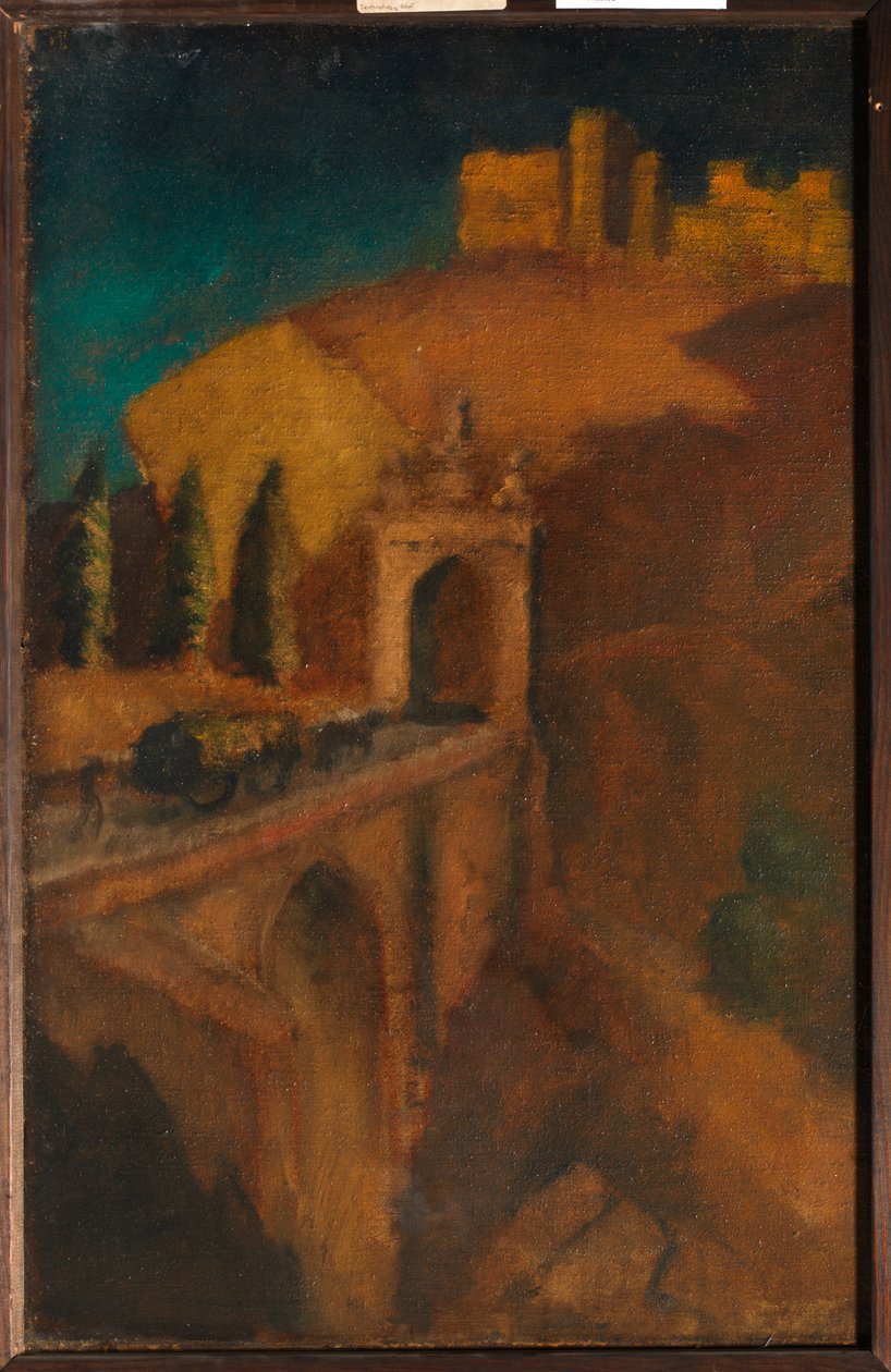 Paysage de montagne avec pont, c.1910 - Dora (attr. to) Carrington