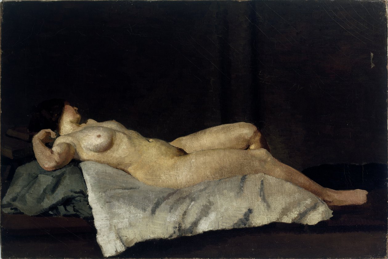 Figure féminine allongée sur le dos, 1912 - Dora Carrington