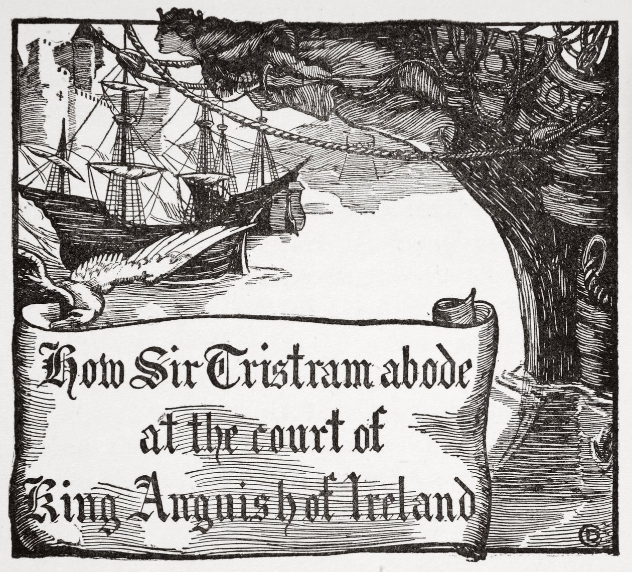 Comment Tristan demeura à la cour du roi Anguish d