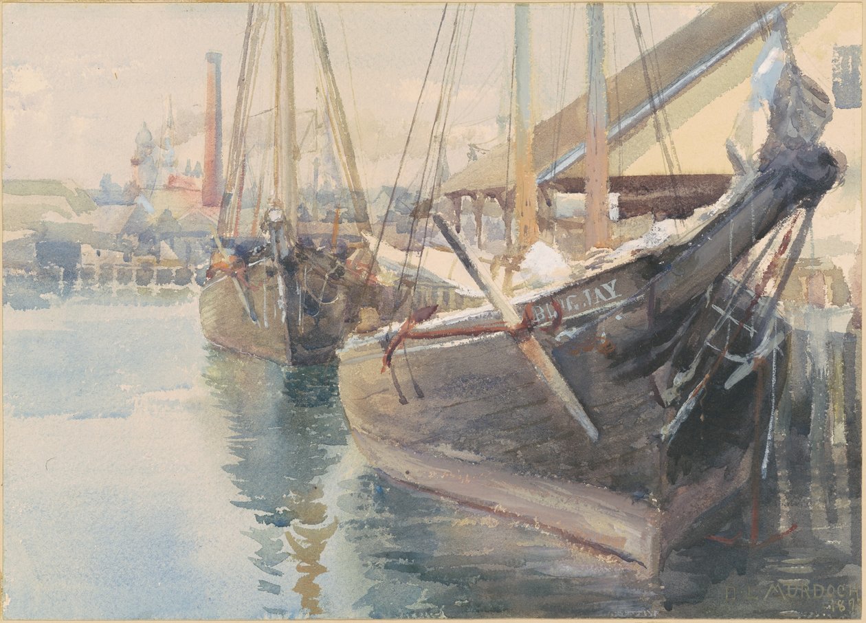 Navires au quai - Dora Louise Murdoch